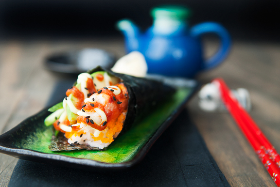 california hand roll (temaki) recipe | use real butter