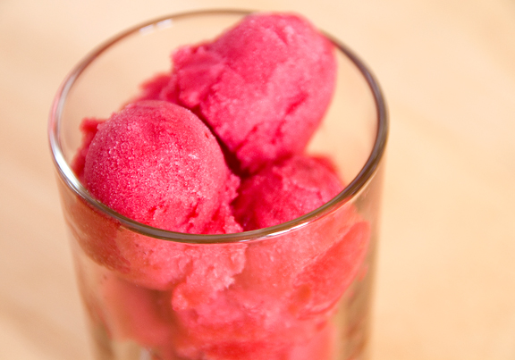 cranberry sorbet recipe | use real butter