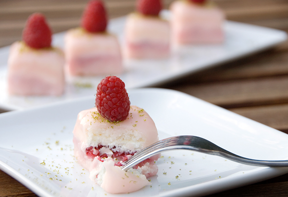 Lime Raspberry Petits Fours Recipe Use Real Butter