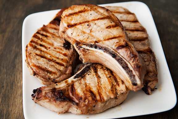 grilled pork chops recipe – use real butter